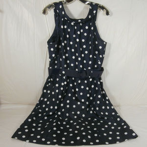 JESSICA HOWAR Polka Dot Dress Size 12 Blue